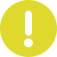 Status icon, sign "!" in yellow circle