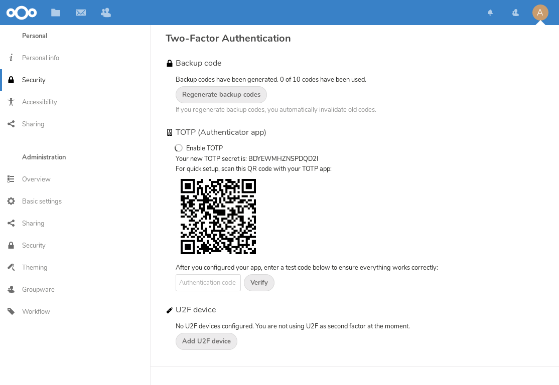 qownnotes host requires authentication nextcloud