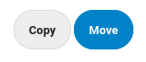 Primary button "Move" and secondary button "Copy" in Files