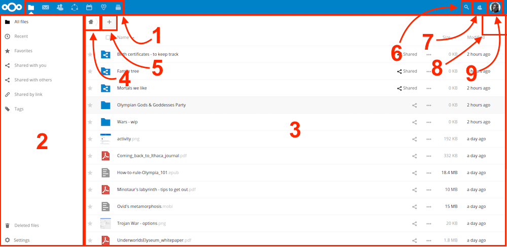 The Nextcloud Web Interface — Dokumentasi Nextcloud Latest User Manual 